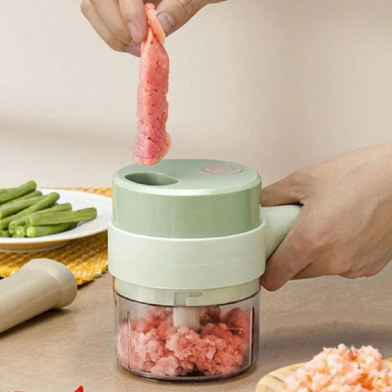 Cortador Elétrico De Legumes 4 em 1