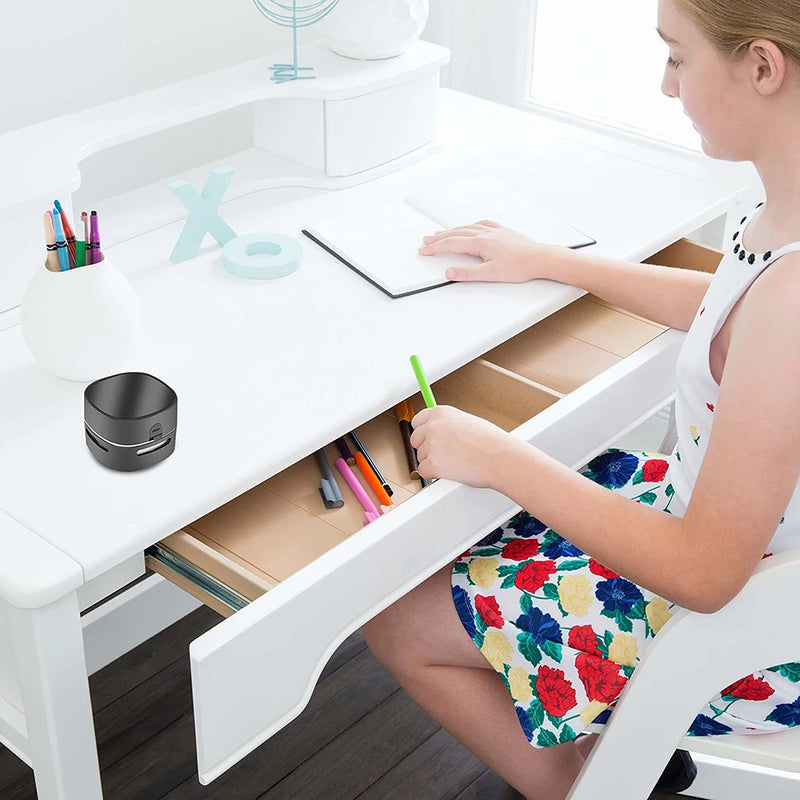 Aspirador de Pó Portátil de Mesa com Escova para Teclado - Limpeza Eficiente para Casa, Escritório e Carro!