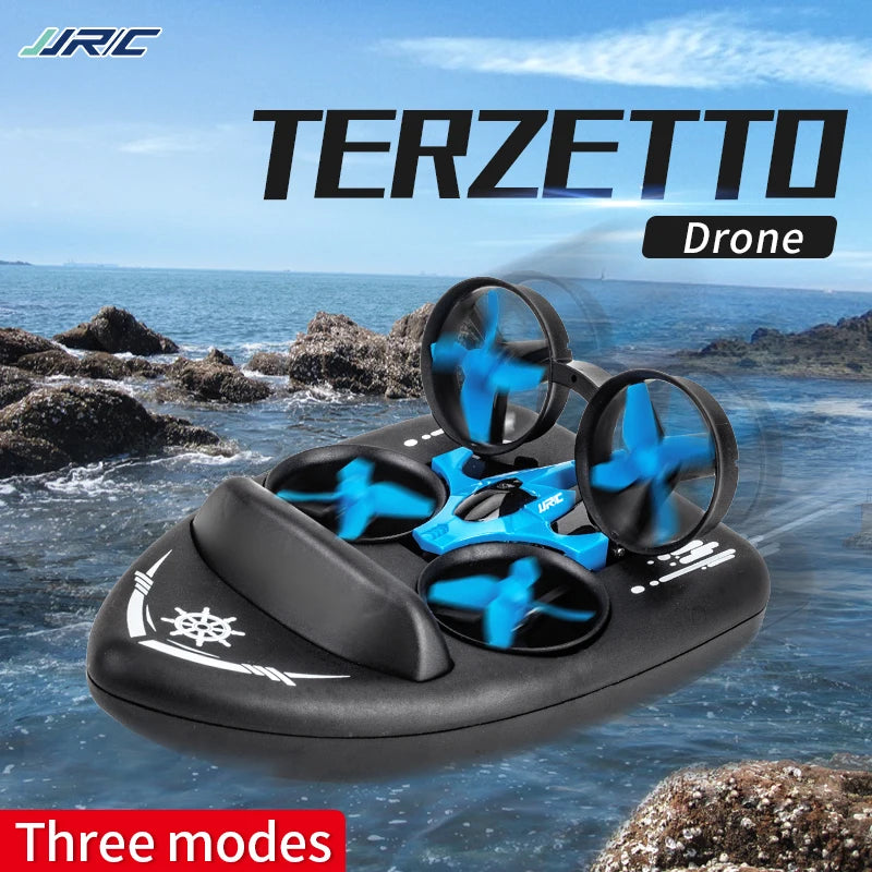Drone JJRC H36F: Versatilidade Aquática, Aérea e Terrestre em um Único Dispositivo
