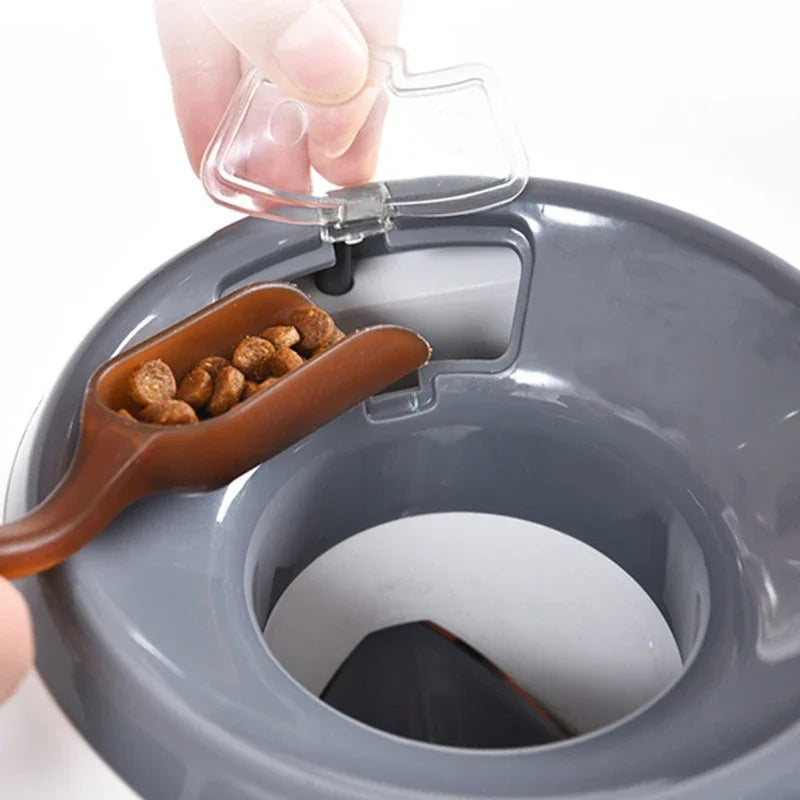 Lançador de Bolas de Tênis 2 em 1: Diversão e Alimentação para Cães