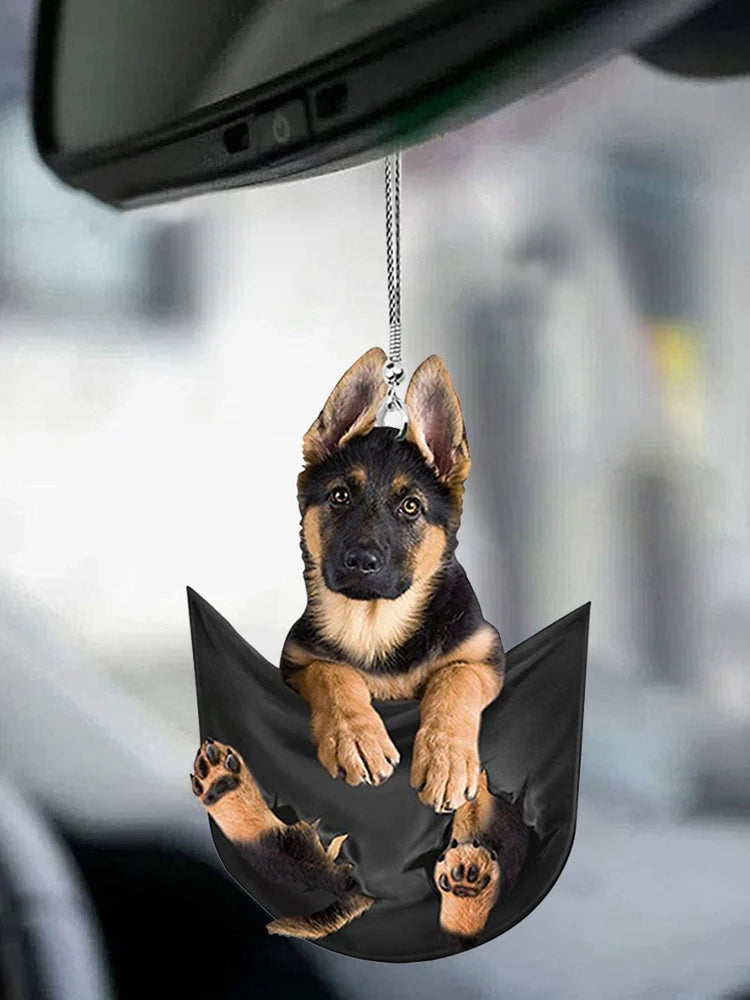 Decoração Charmosa: Mini Cachorrinho para Seu Carro!