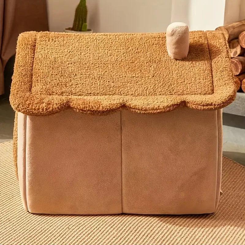 Casa Dobrável Lavável para Cães e Gatos Pequenos.