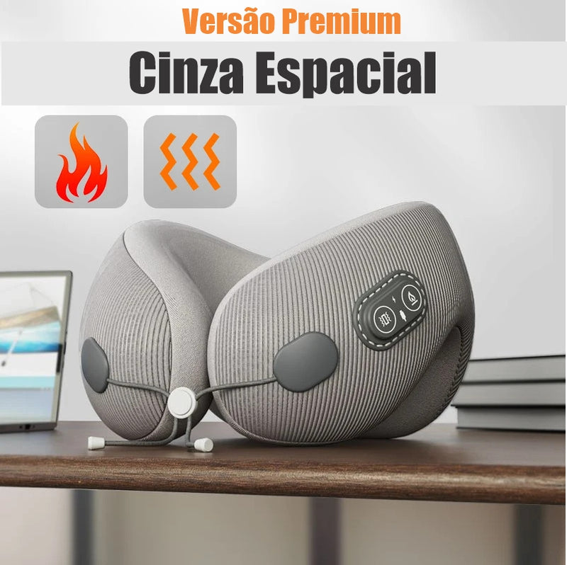 Conforto Portátil: Travesseiro Ergonômico de Massagem e Alívio para o Pescoço
